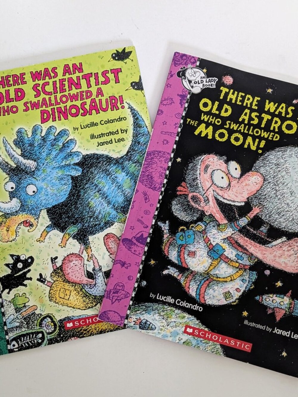 There Was an Old Lady Books Bundle Lot of 2 Scholastic